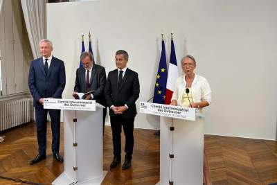 Mme &Eacute;lisabeth BORNE, Premi&egrave;re ministre - Comit&eacute; interminist&eacute;riel des Outre-mer - 18.07.2023