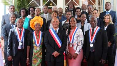 Les élus du Conseil territorial de Saint Martin