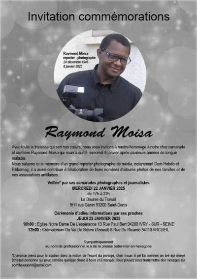 Raymond Moisa nous a quitté