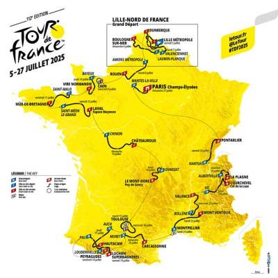 Tour de France cycliste 5 au 27 juillet 2024