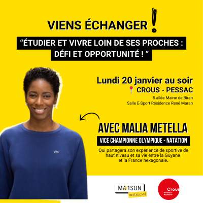 ÉGALITÉ DES CHANCES :  La nageuse française Malia Metella à la rencontre de jeunes bordelais grâce à l’association Article 1 le 20 janvier 2025
